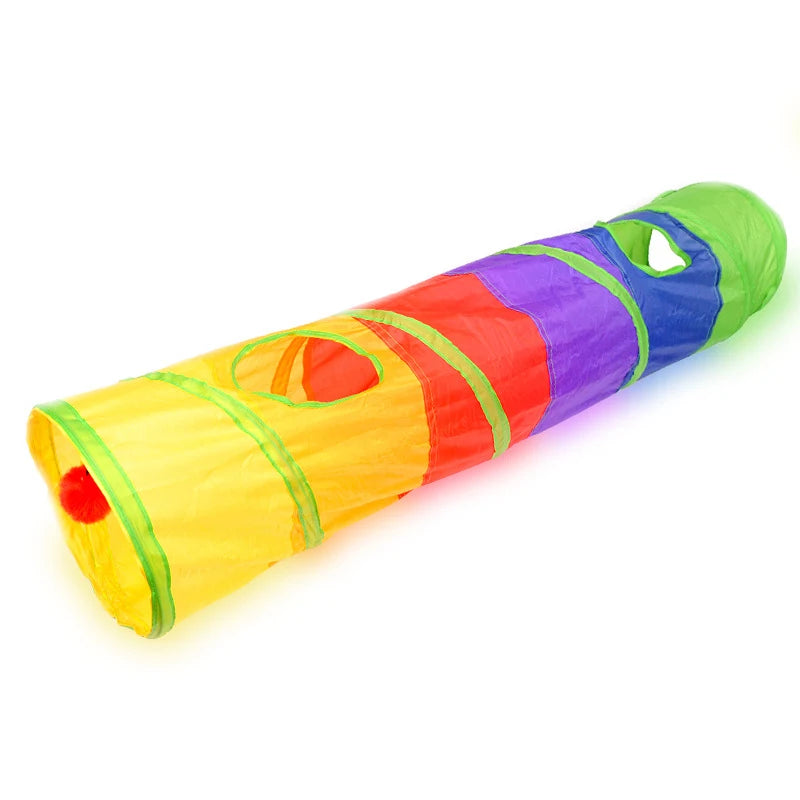 Collapsible Cat Tunnel – Indoor & Outdoor Play Tube for Cats & Puppies