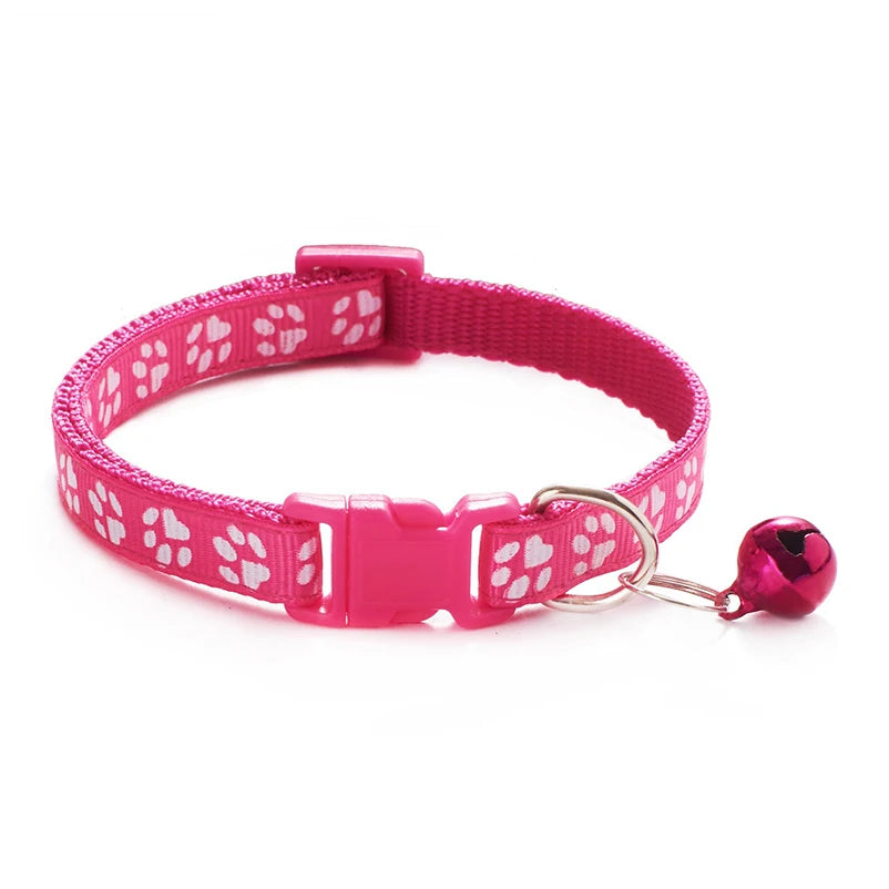 Multicolour Cat & Dog Bell Collar – Adjustable Pet Necklace