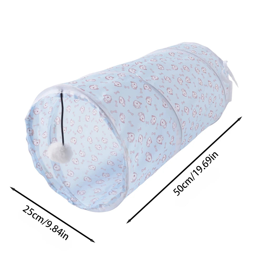 Collapsible Cat Tunnel – Indoor & Outdoor Play Tube for Cats & Puppies