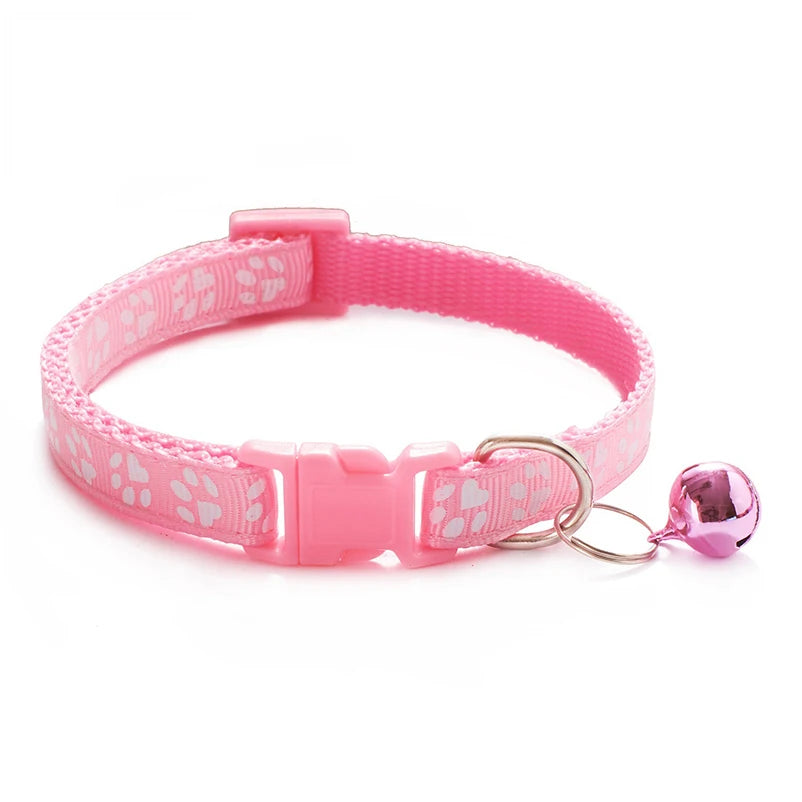 Multicolour Cat & Dog Bell Collar – Adjustable Pet Necklace