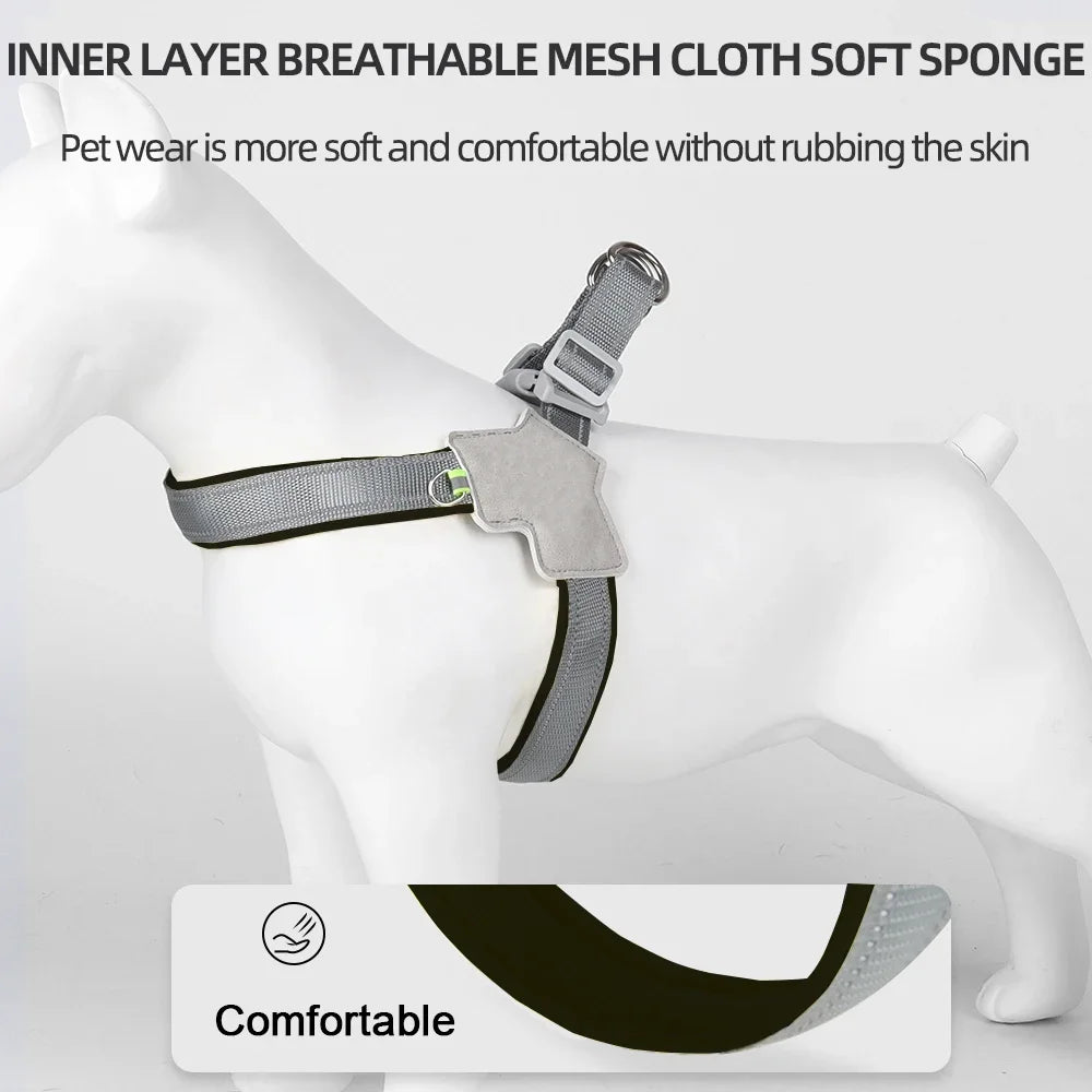 Adjustable Reflective Pet Harness – Dogs & Cats