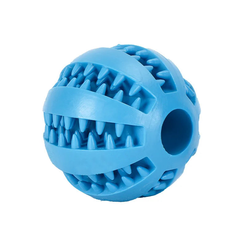 Interactive Rubber Chew Ball – Pet Toy & Treat Feeder