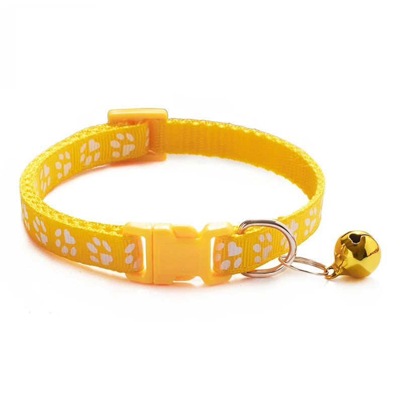 Multicolour Cat & Dog Bell Collar – Adjustable Pet Necklace