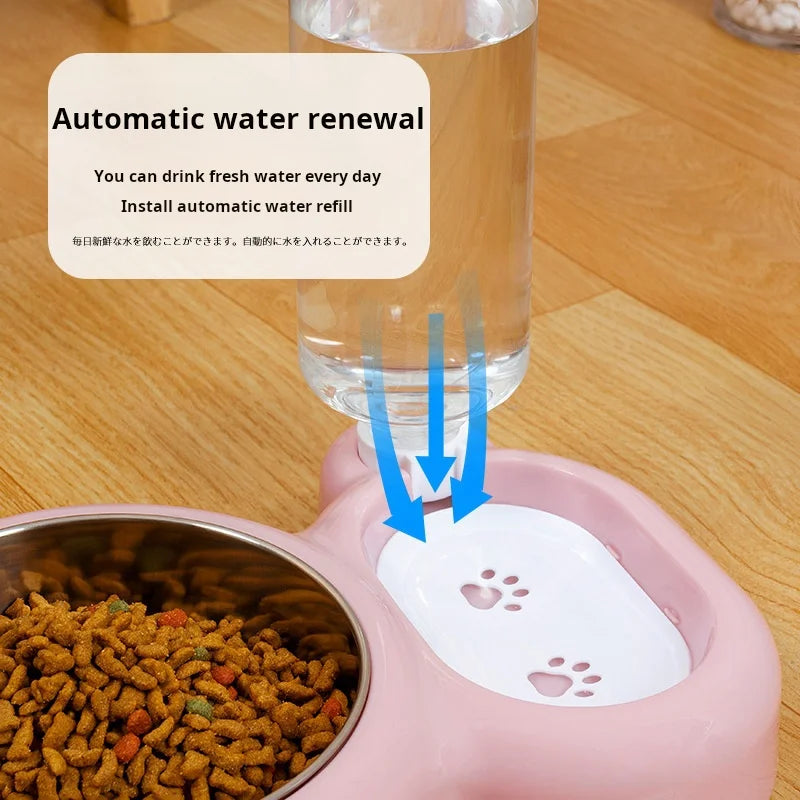 Double Pet Bowl – Automatic Water & Food Dispenser