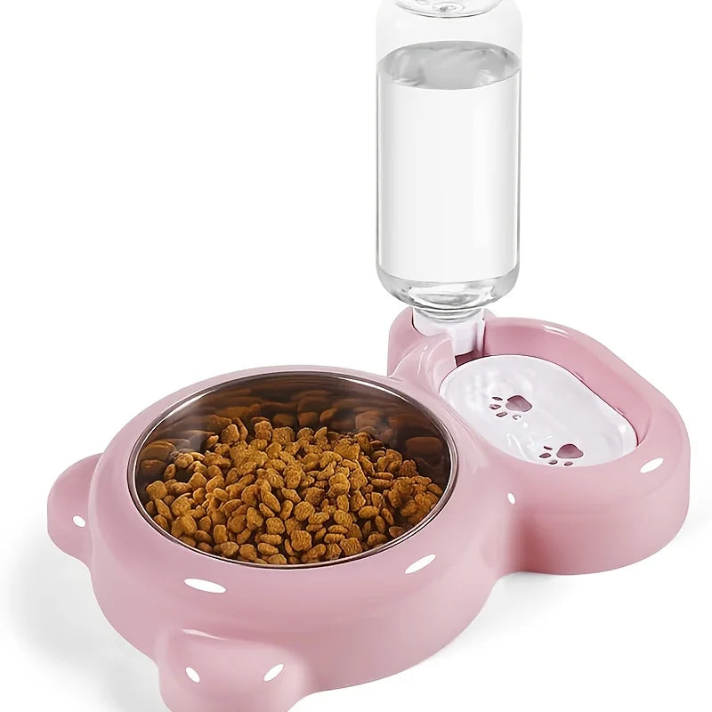 Double Pet Bowl – Automatic Water & Food Dispenser