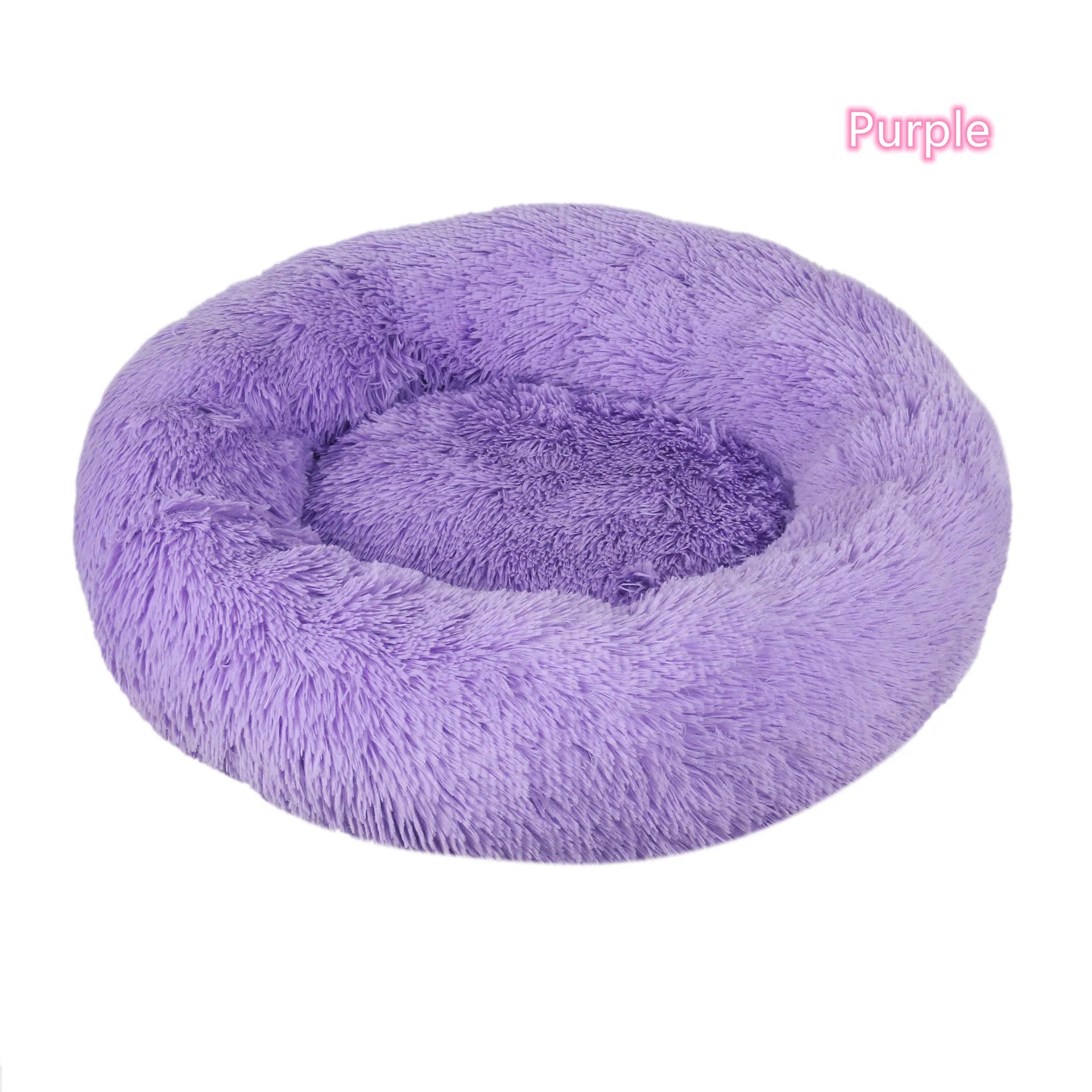 Plush Donut Cat Bed – Soft Washable Bed for All Cats