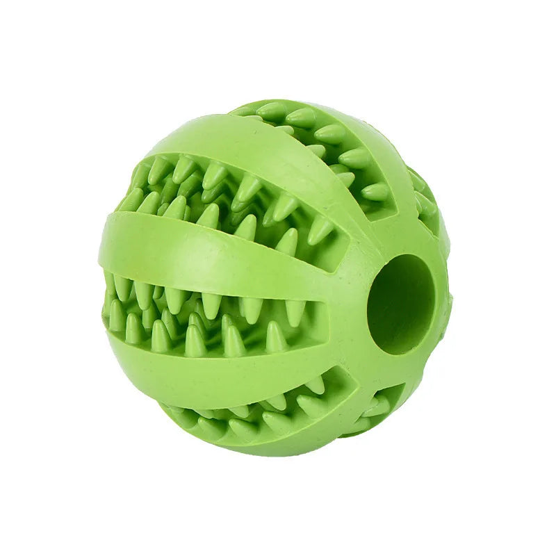 Interactive Rubber Chew Ball – Pet Toy & Treat Feeder