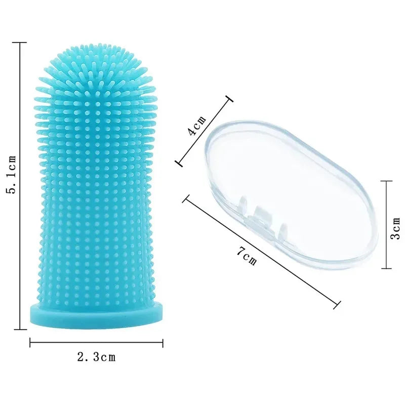Silicone Finger Toothbrush – Pet Teeth Cleaning for Dogs & Cats