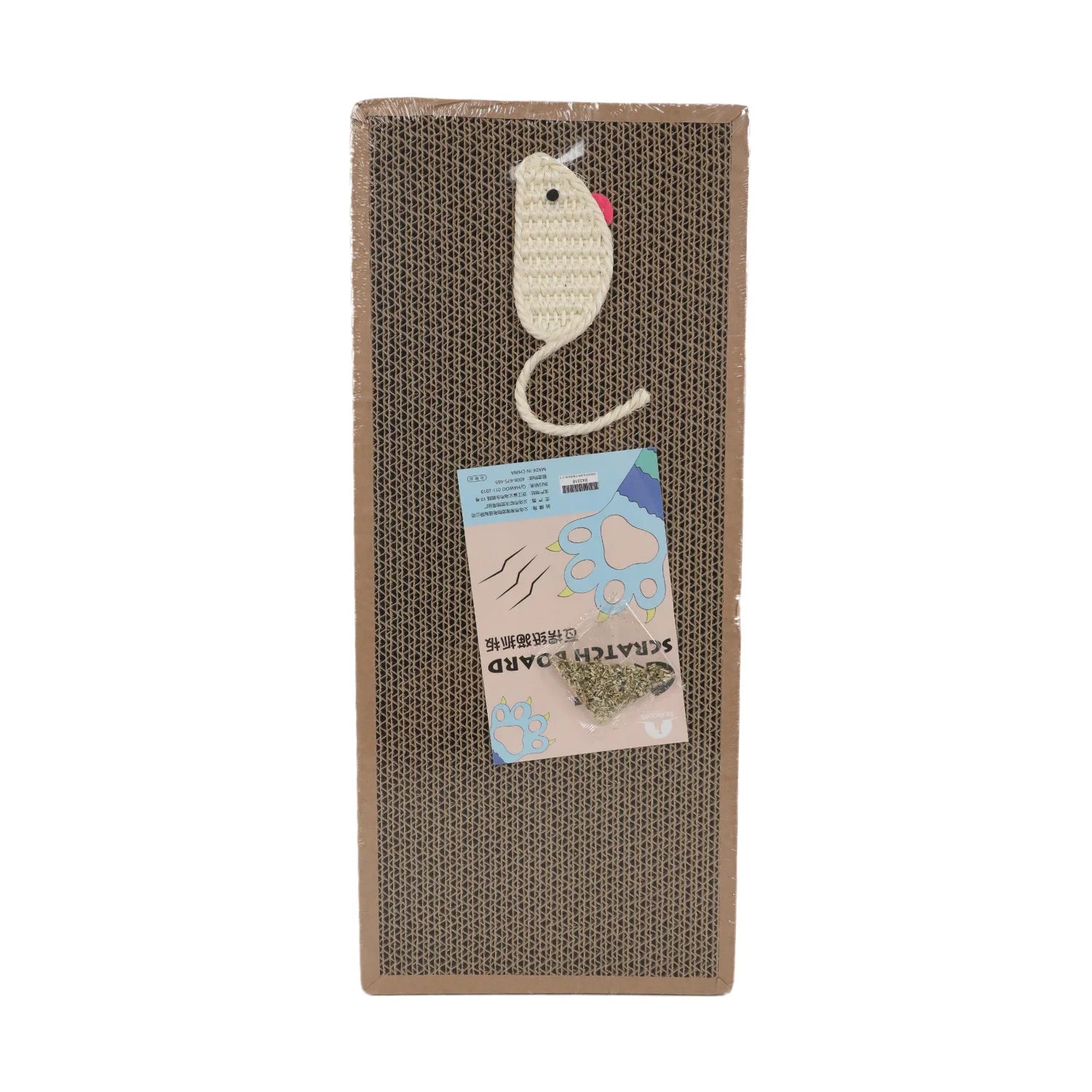 Oval Cat Scratching Board – Corrugated Paper Claw Toy & Nest