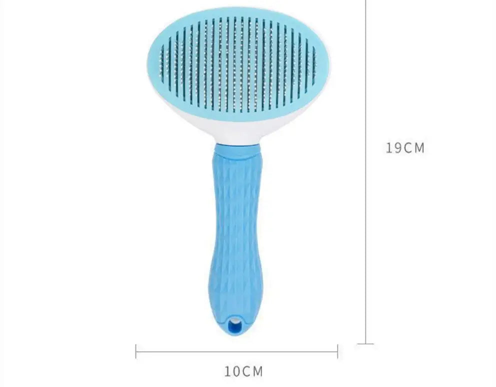 Stainless Steel Pet Grooming Brush – Cat & Dog Comb for Long Hair