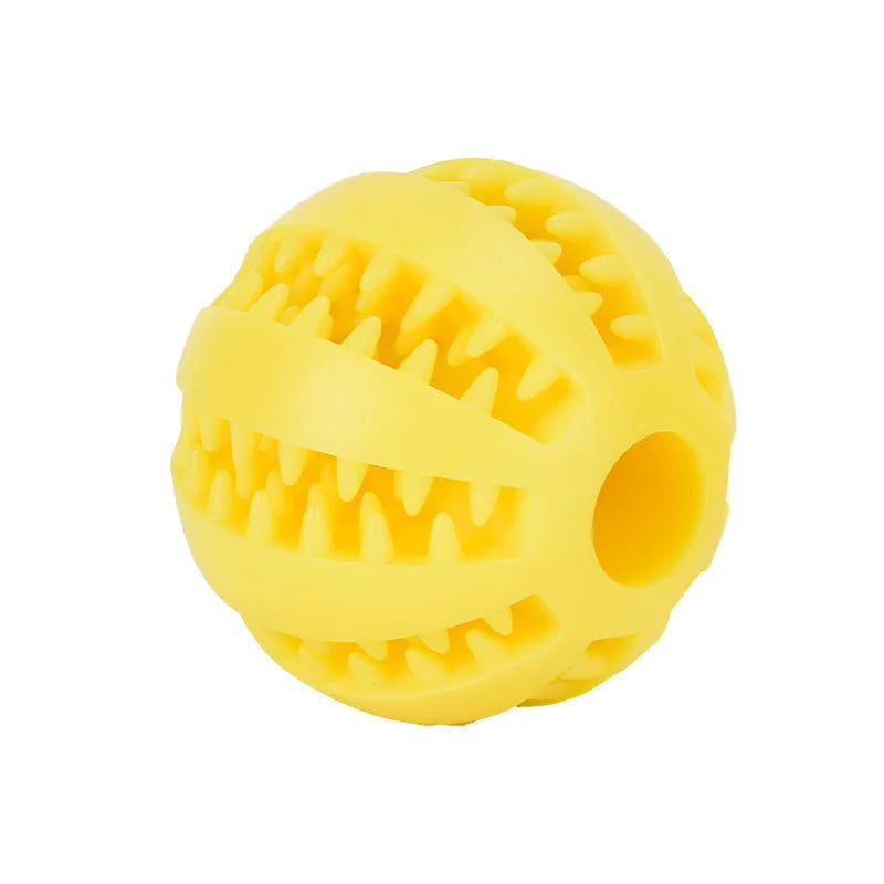 Interactive Rubber Chew Ball – Pet Toy & Treat Feeder