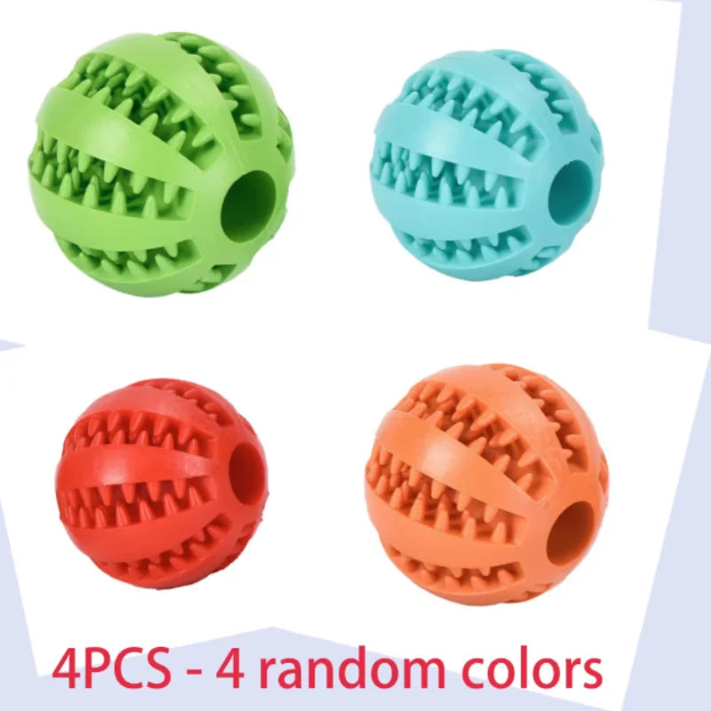 Interactive Rubber Chew Ball – Pet Toy & Treat Feeder