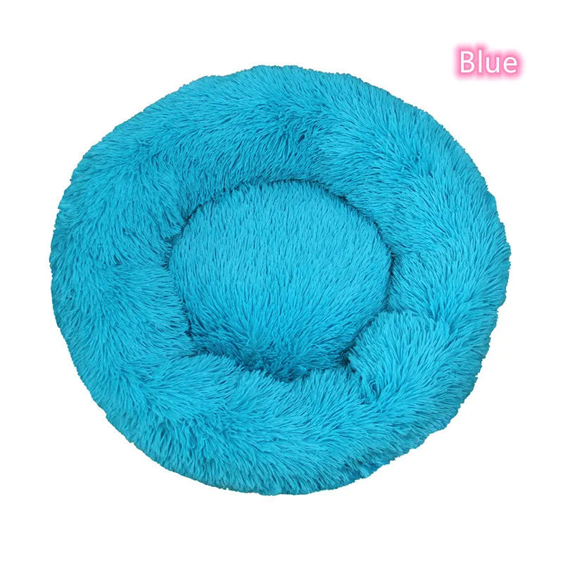 Plush Donut Cat Bed – Soft Washable Bed for All Cats