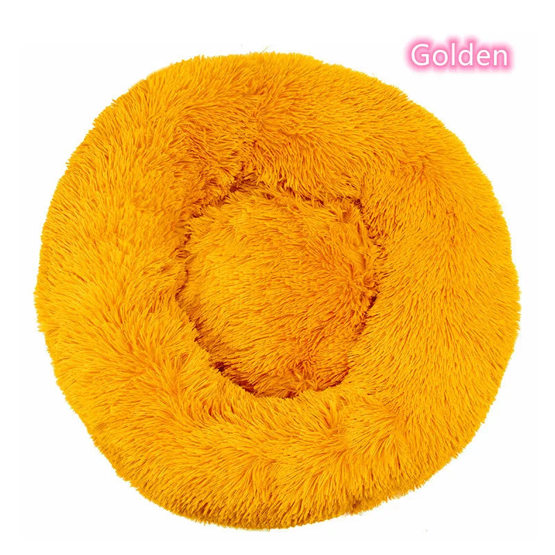 Plush Donut Cat Bed – Soft Washable Bed for All Cats