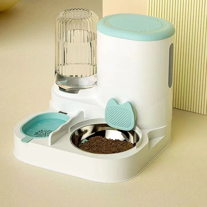 Automatic Pet Feeder & Water Dispenser – Cat & Dog Bowl