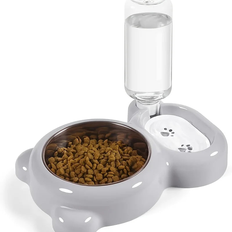 Double Pet Bowl – Automatic Water & Food Dispenser