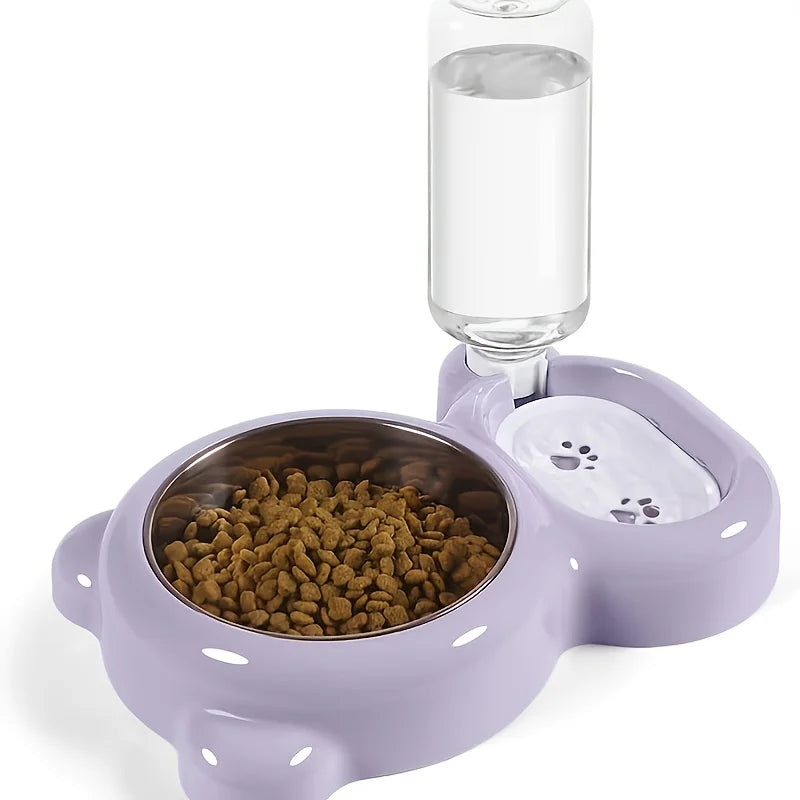 Double Pet Bowl – Automatic Water & Food Dispenser