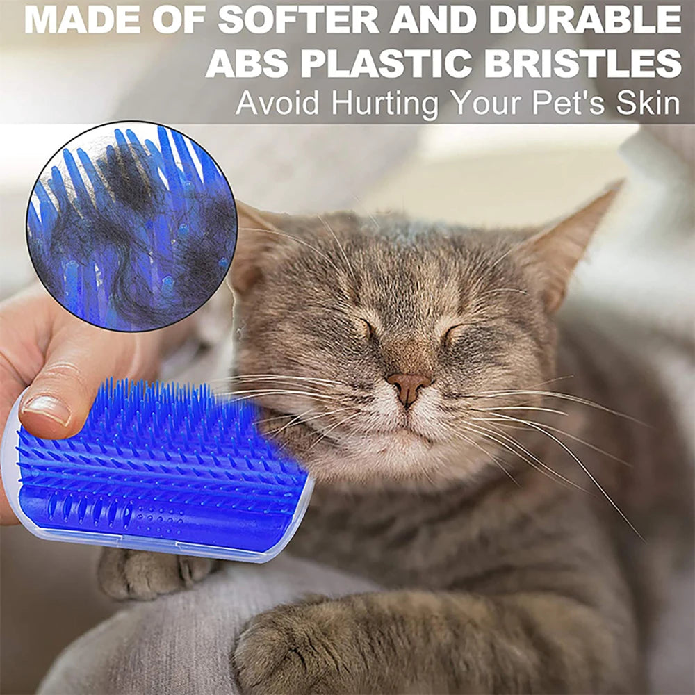Cat Massage & Hair Removal Brush – Removable Scratcher Comb