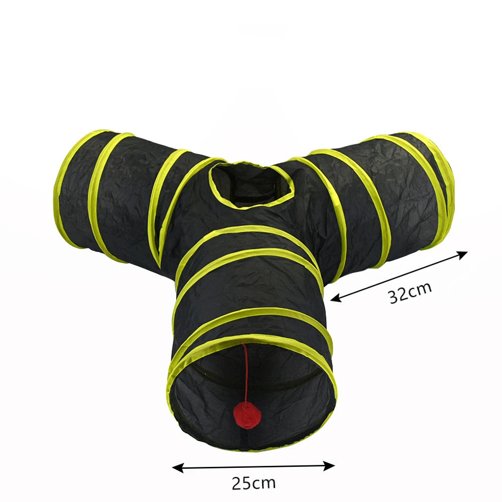 Collapsible Cat Tunnel – Indoor & Outdoor Play Tube for Cats & Puppies
