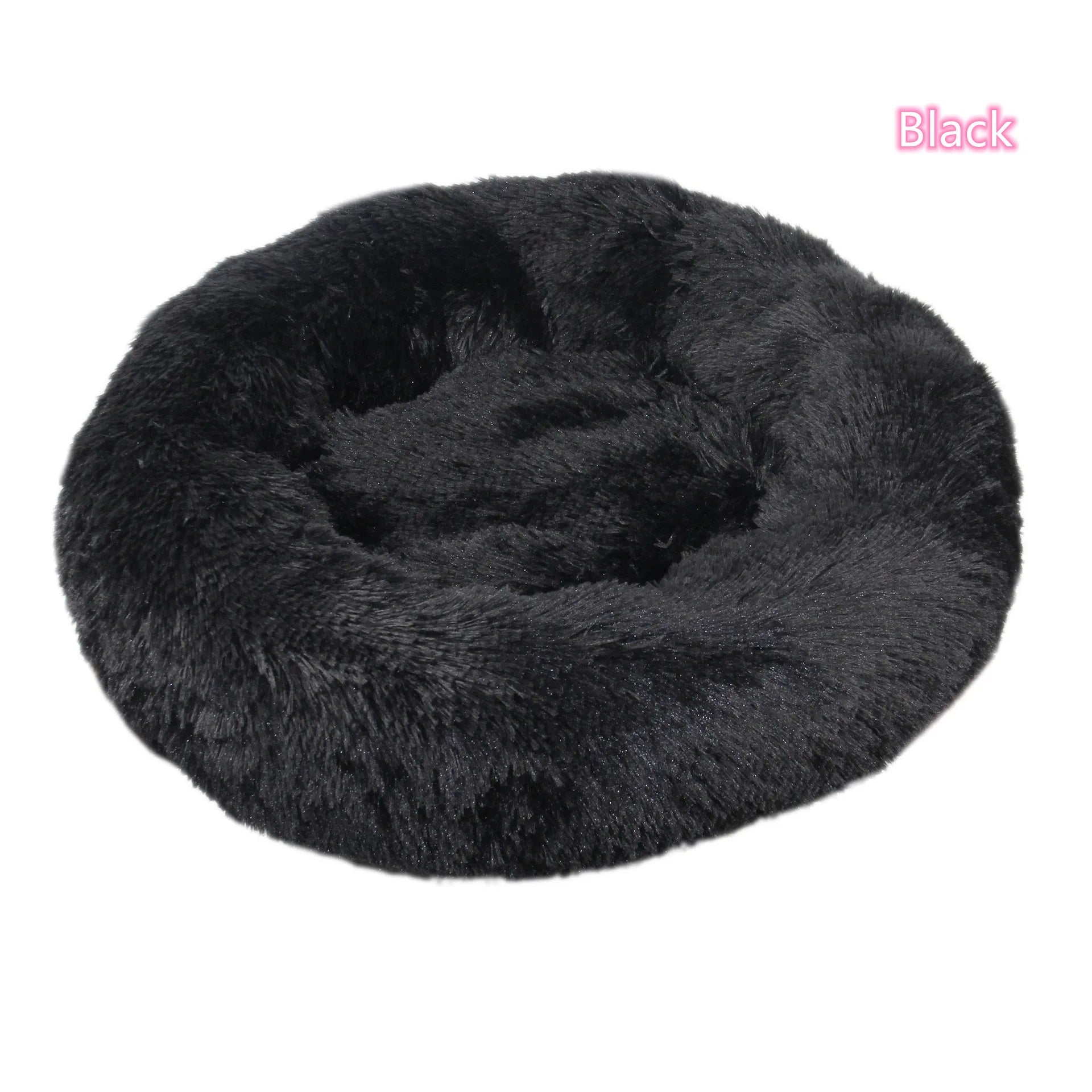 Plush Donut Cat Bed – Soft Washable Bed for All Cats