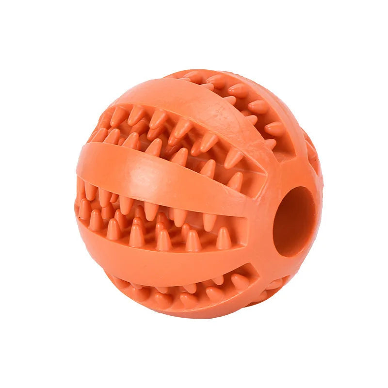 Interactive Rubber Chew Ball – Pet Toy & Treat Feeder