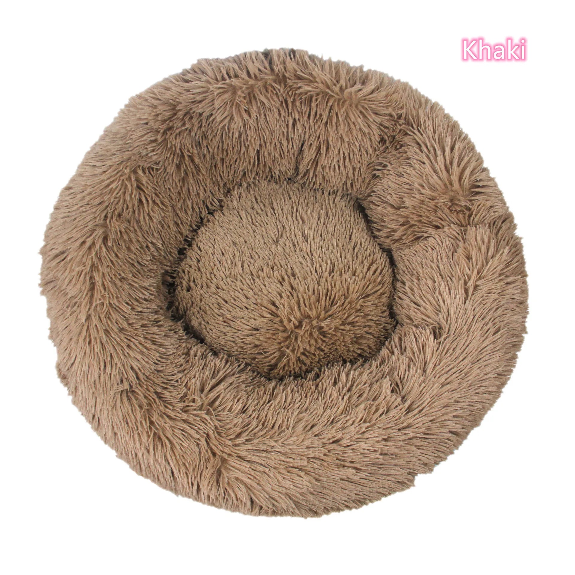 Plush Donut Cat Bed – Soft Washable Bed for All Cats