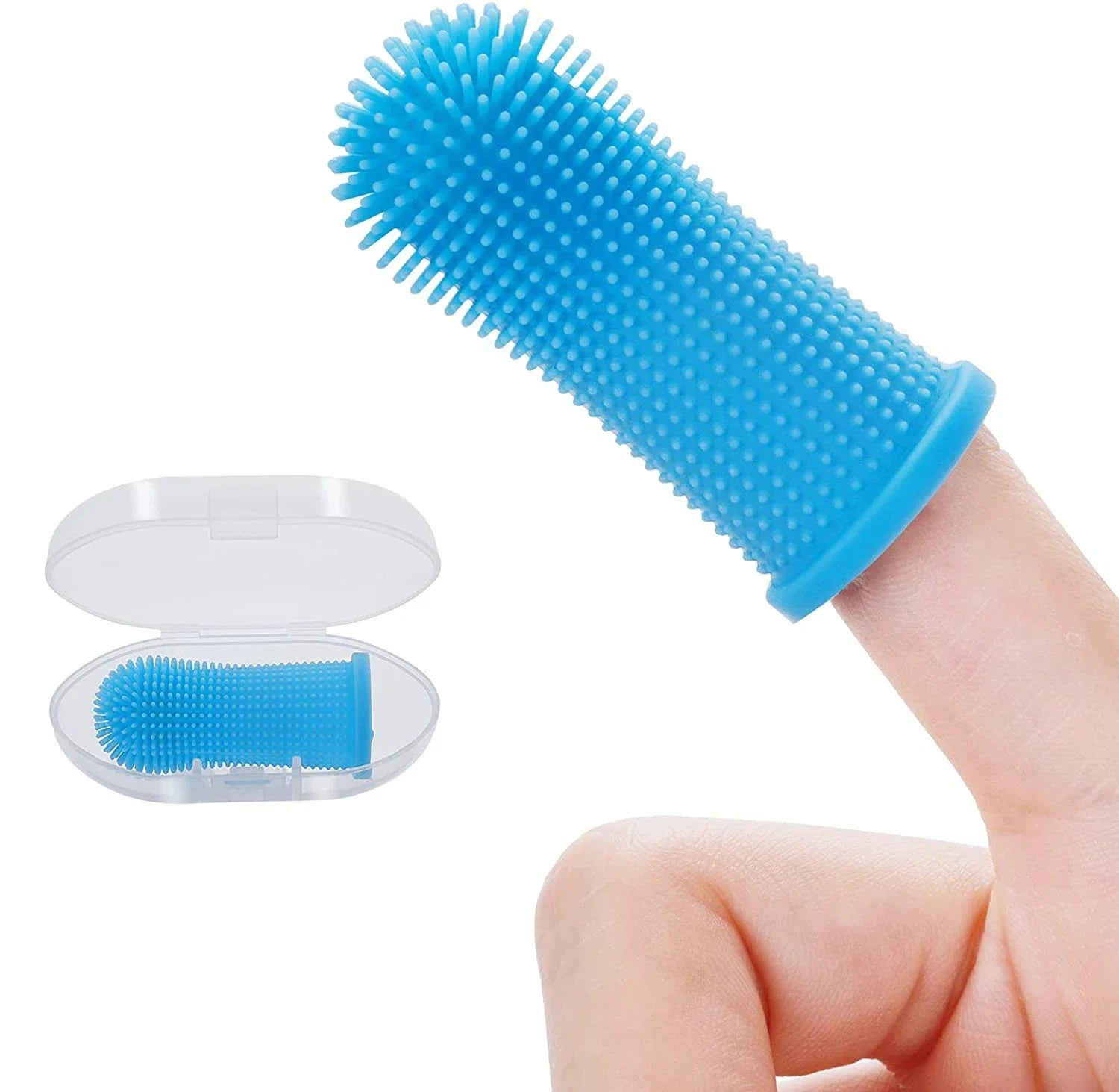 Silicone Finger Toothbrush – Pet Teeth Cleaning for Dogs & Cats