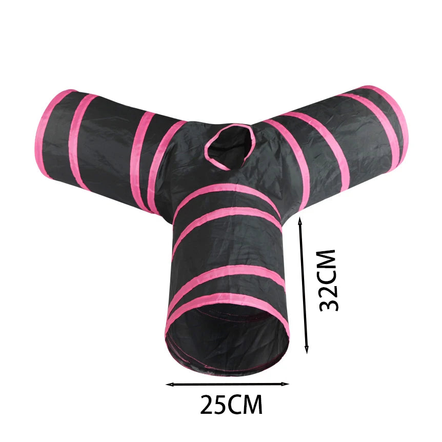 Collapsible Cat Tunnel – Indoor & Outdoor Play Tube for Cats & Puppies