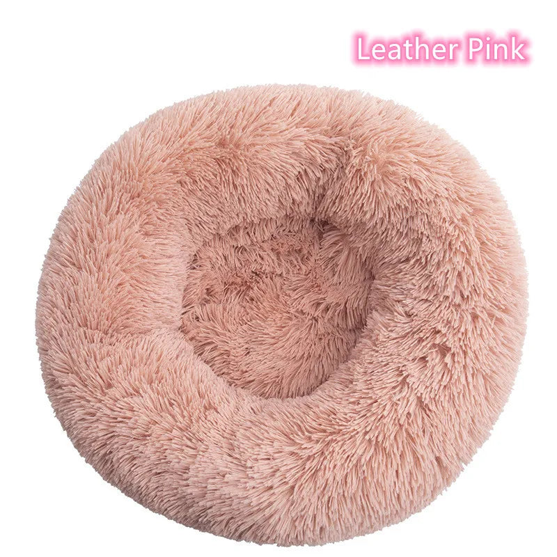 Plush Donut Cat Bed – Soft Washable Bed for All Cats