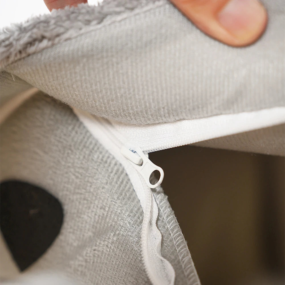 Detachable Cat House – Semi-Enclosed Velvet Pet Nest