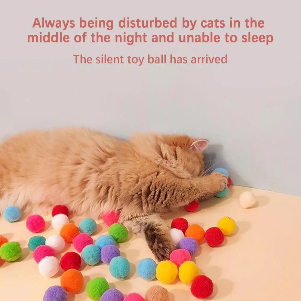 Interactive Cat Launch Toy – Mini Shooting Plush Ball for Kittens