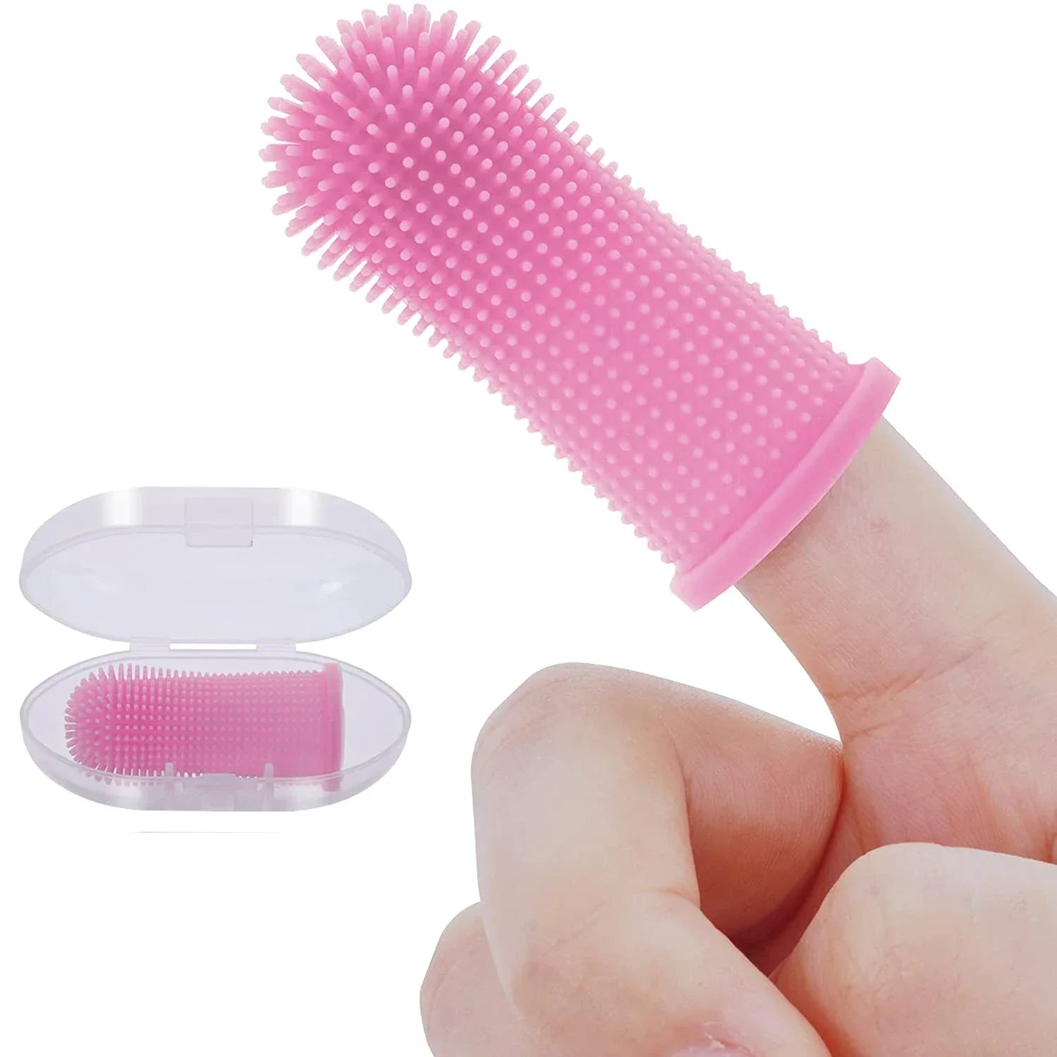 Silicone Finger Toothbrush – Pet Teeth Cleaning for Dogs & Cats