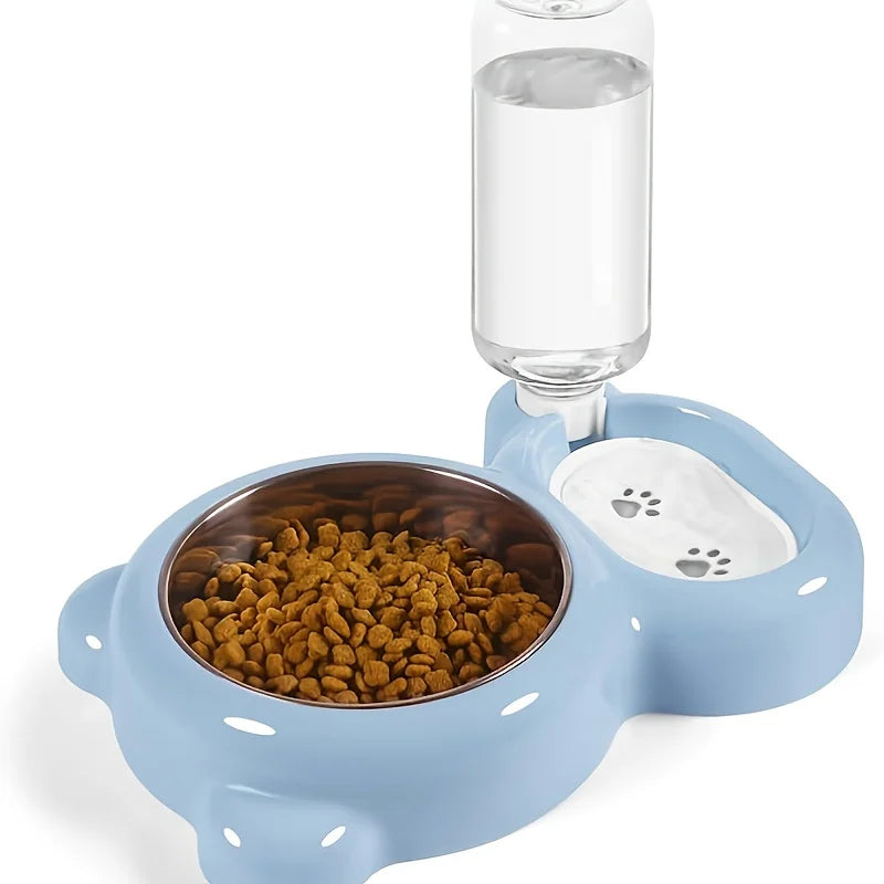 Double Pet Bowl – Automatic Water & Food Dispenser