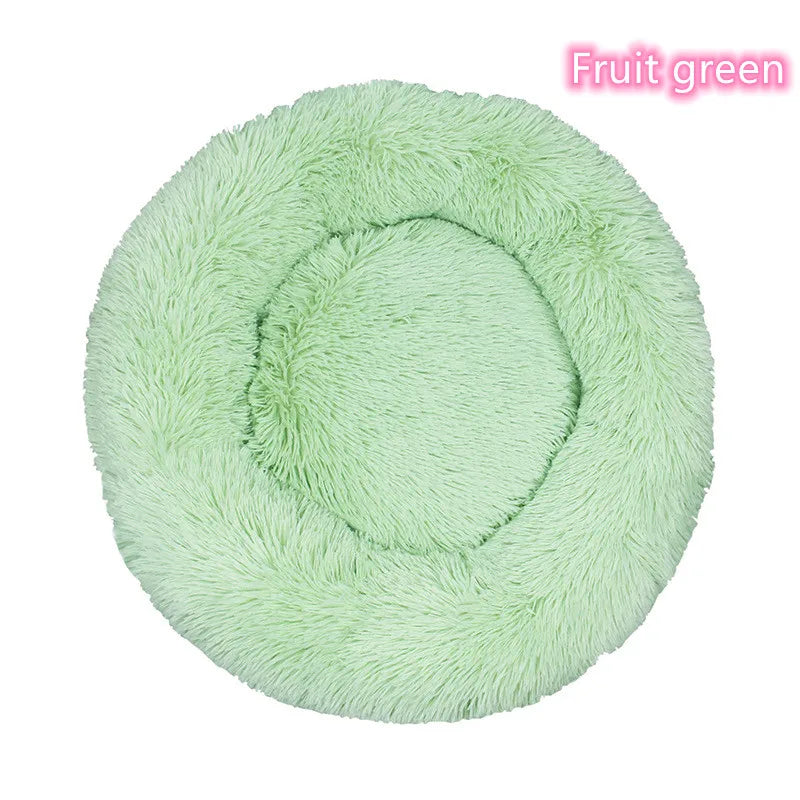Plush Donut Cat Bed – Soft Washable Bed for All Cats