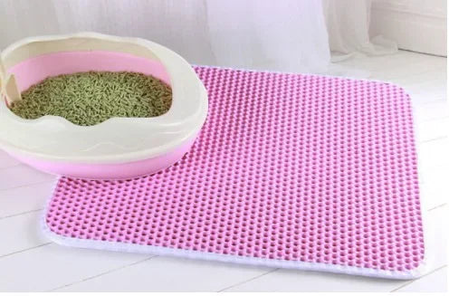 Double-Layer Cat Litter Mat – Non-Slip Waterproof Pad